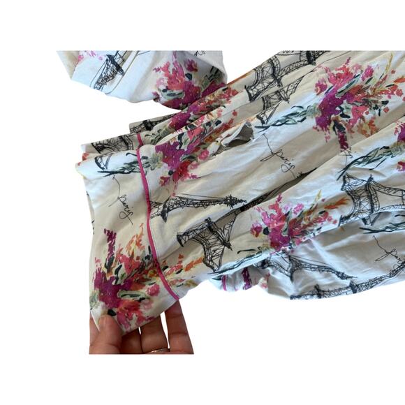 The Cat's Pajamas Paris print pajama set - Picture 3 of 9